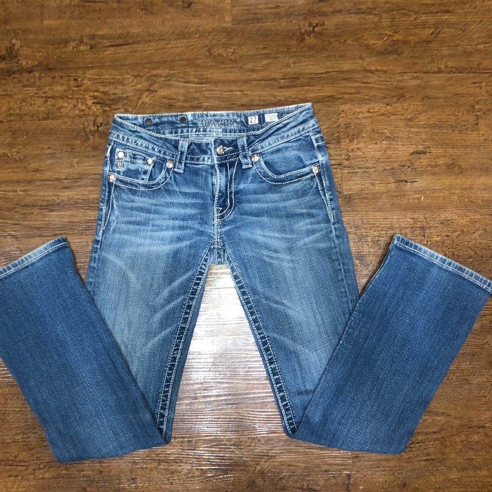Miss Me Embellished Bootcut Jeans Size 27